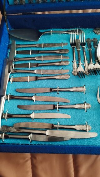 Cubertería Ribera,Gallo,acero inoxidable  87piezas