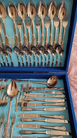 Cubertería Ribera,Gallo,acero inoxidable  87piezas