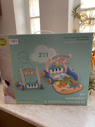 Andador musical 2 en 1 para bebés