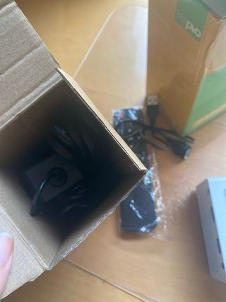 Proyector LED blanco y azul