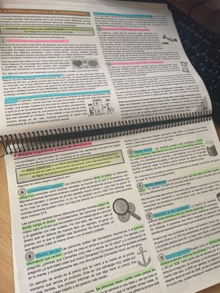 Libro de economia, 1° Bachillerato.