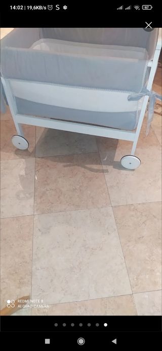 Minicuna bebé - blanca