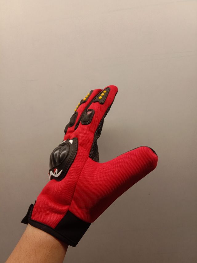 Guantes Moto Hombres Rojo Nuevos