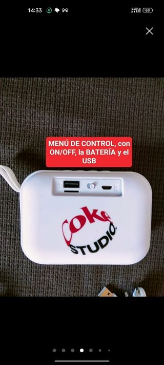 A ESTRENAR Altavoz Bluetooth Rojo
