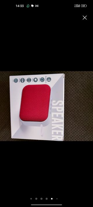 A ESTRENAR Altavoz Bluetooth Rojo