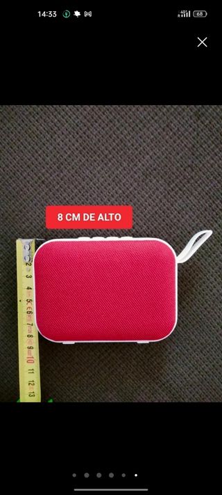 A ESTRENAR Altavoz Bluetooth Rojo