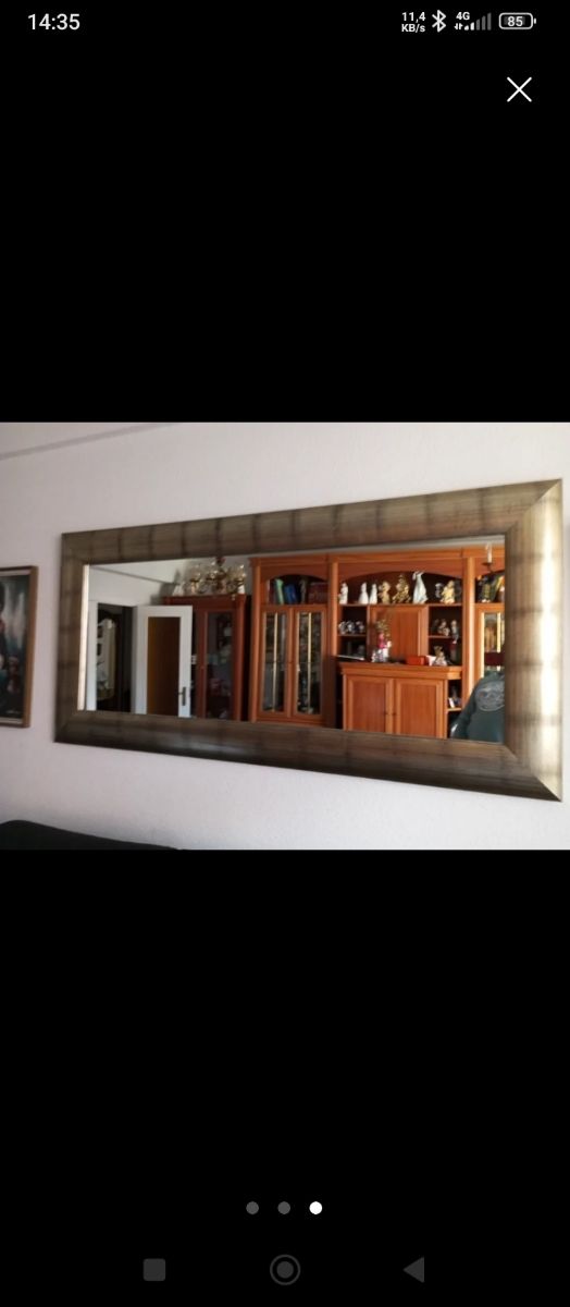 Espejo salón vintage plata