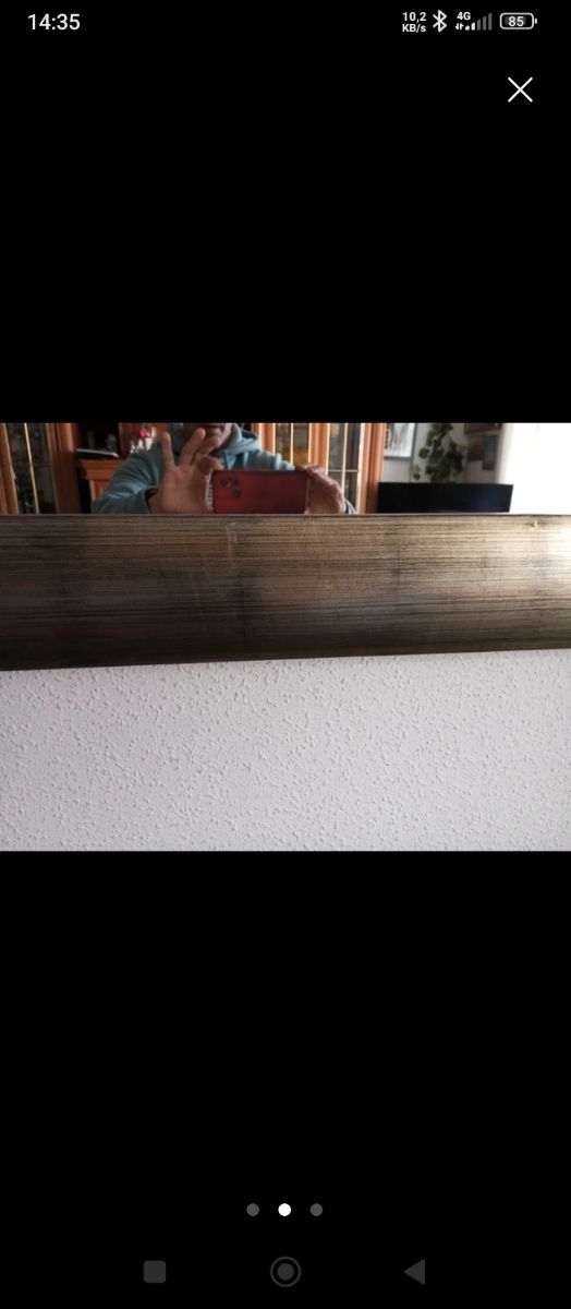 Espejo salón vintage plata