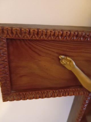 Crucifijo madera tallada antiguo