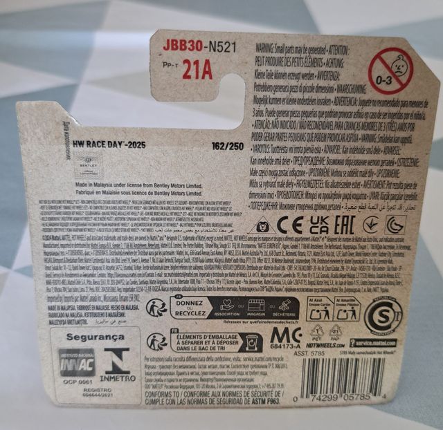 Hot Wheels Bentley GT3 2018