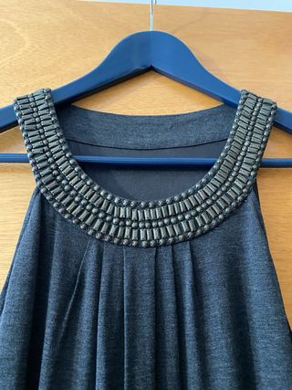 Vestido corto gris Massimo Dutti