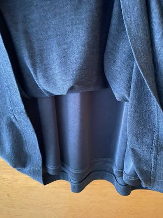 Vestido corto gris Massimo Dutti