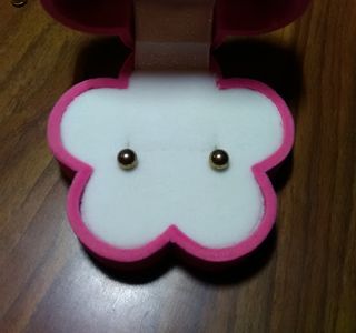 Pendientes bolas pequeñas, nuevas
