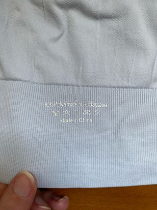 Reggiseno sportivo celeste - Crossback