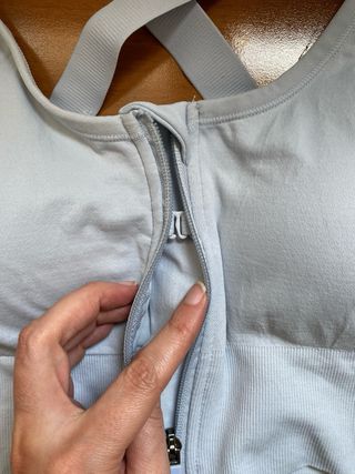 Reggiseno sportivo celeste - Crossback