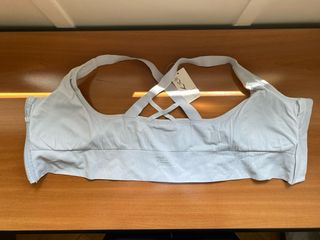 Reggiseno sportivo celeste - Crossback