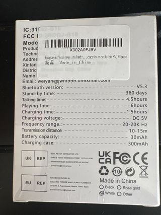 Auriculares inalámbricos Bluetooth 5.4