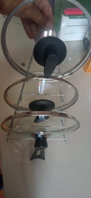 Soporte sartenes y tapas - cocina