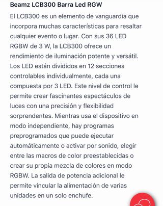 2Barras LED Beamz LCB300 RGBW + maleta BeamzAC425.
