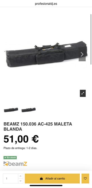 2Barras LED Beamz LCB300 RGBW + maleta BeamzAC425.