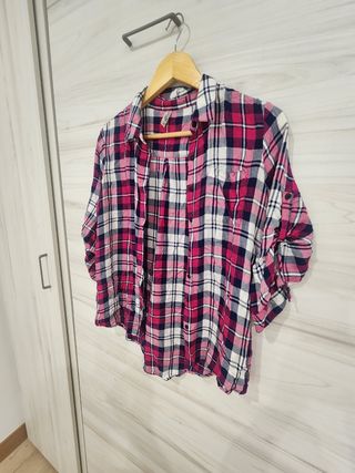 Camisa cuadros mujer