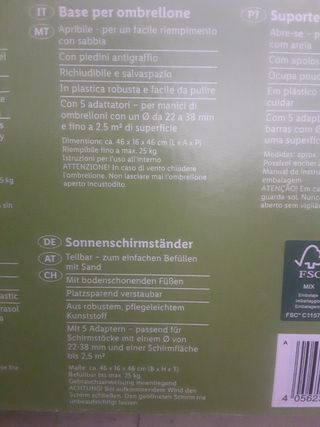 Soporte parasol - Florabest