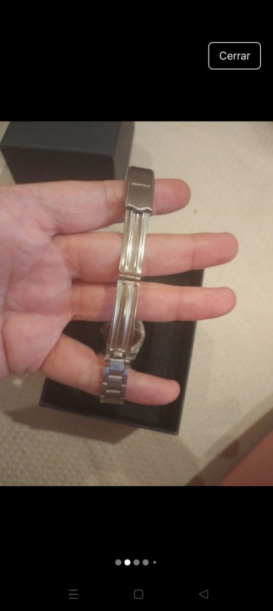 Reloj Hyunx mujer plateado nuevo