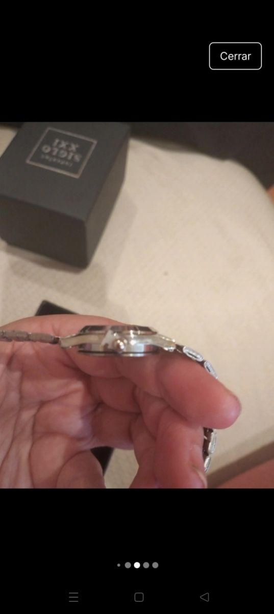 Reloj Hyunx mujer plateado nuevo