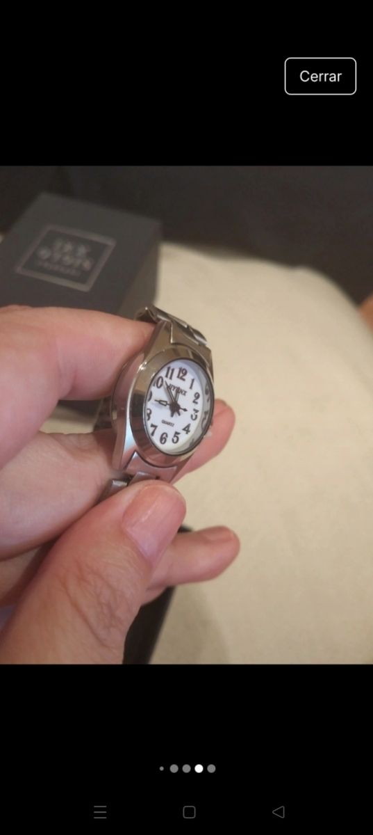 Reloj Hyunx mujer plateado nuevo