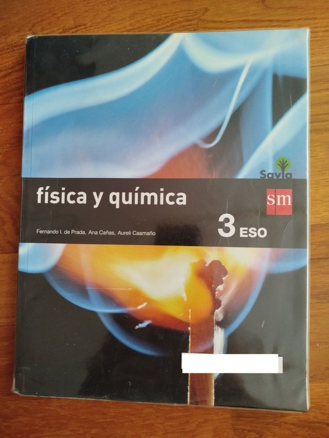 Libro física y química. 3 ESO. Savia. SM.