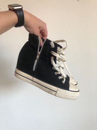 scarpe nere glitter