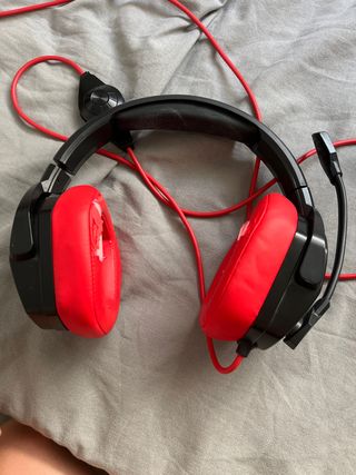 Cascos Gaming Energi Sistem rojos