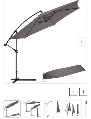 Sombrilla terraza gris - Parasol