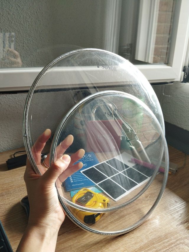 Dos parches Sonor 12 y 10"