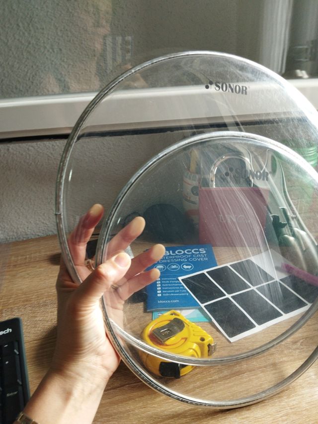 Dos parches Sonor 12 y 10"