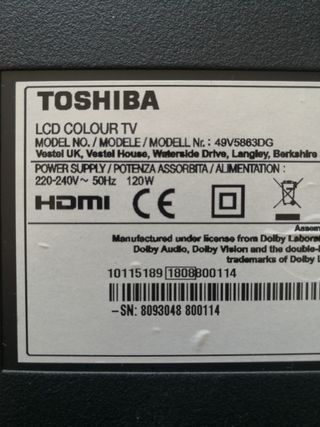 Se Vende Placa Fuente de poder TV