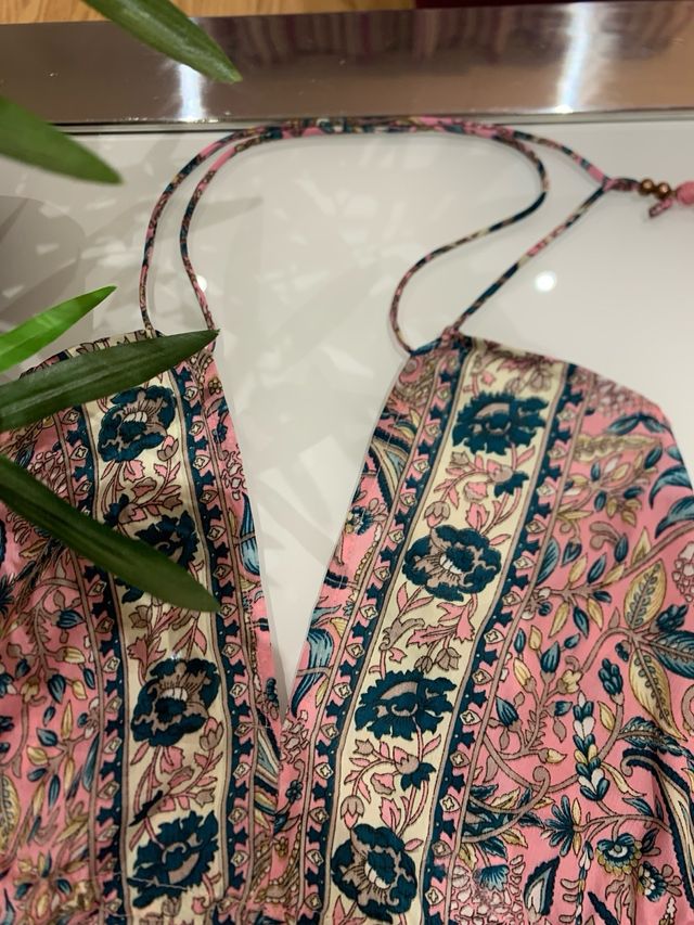 Vestido boho chic rosa