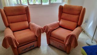2 Sillones Relax Naranja
