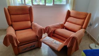 2 Sillones Relax Naranja
