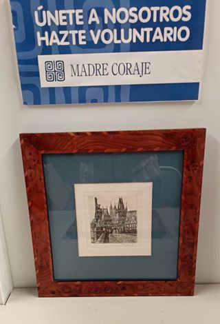 Grabados de Praga enmarcados - 2 piezas