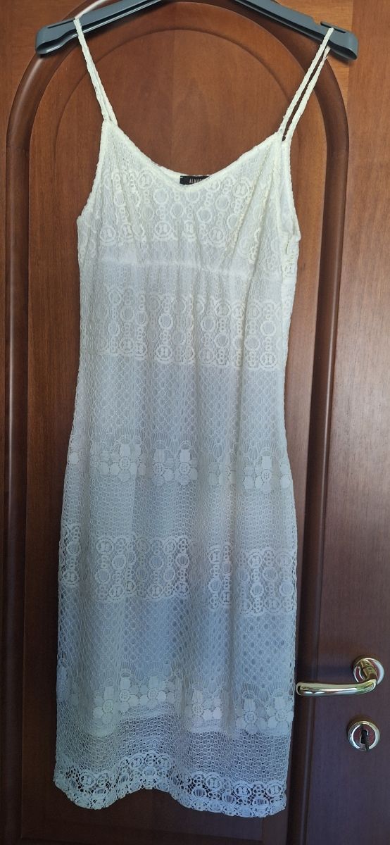 Vestito pizzo bianco estivo