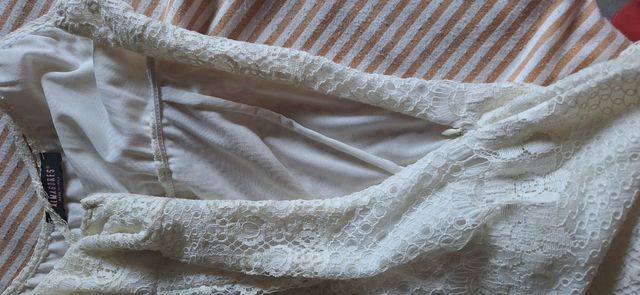 Vestito pizzo bianco estivo