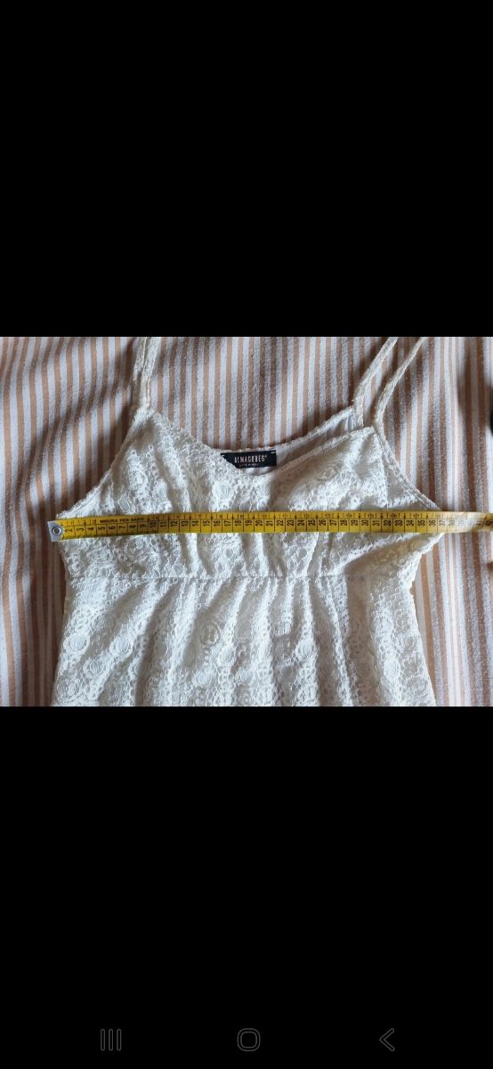 Vestito pizzo bianco estivo