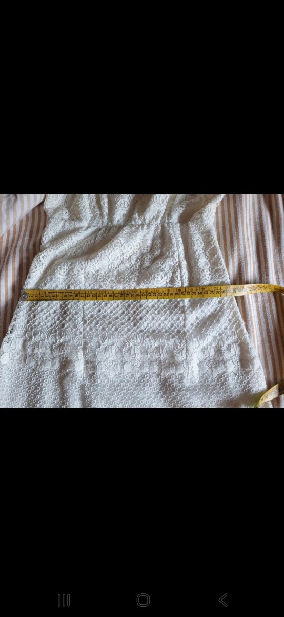 Vestito pizzo bianco estivo