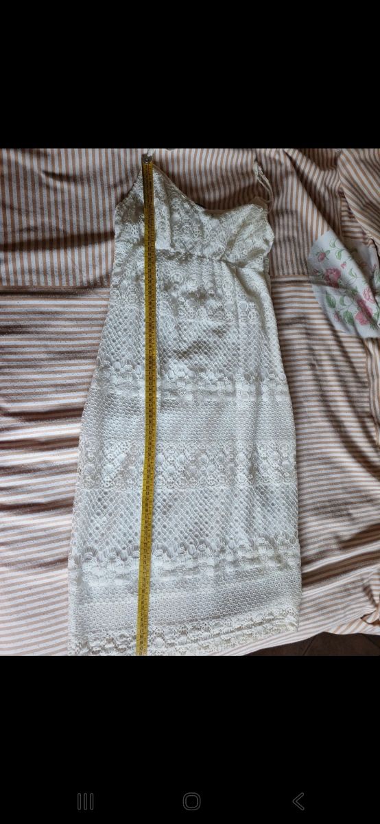 Vestito pizzo bianco estivo