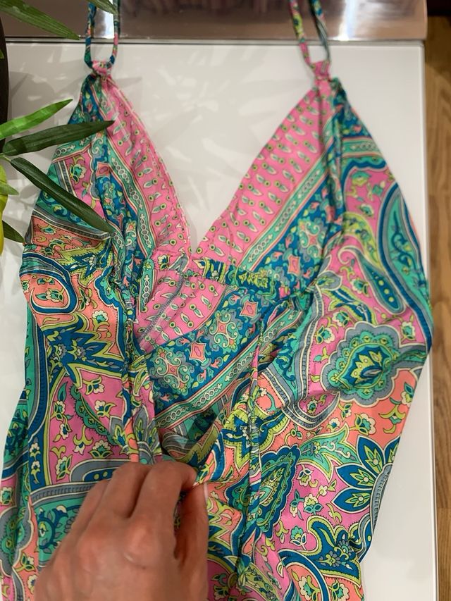 Vestido boho estampado