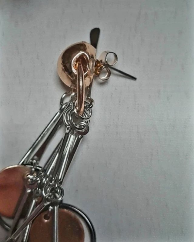 Collar y pendientes Zara dorados y plateados