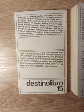 Libro 'El Camino' Libro 'Nada' Libro 'Requiem'