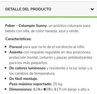 Columpio Sunny Toys"R"Us bebé