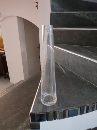 Jarrón cristal transparente